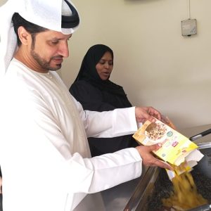 Food waste being digested in Dubai
