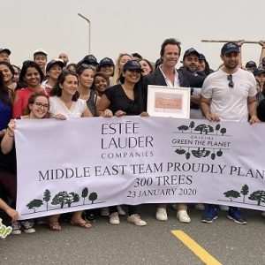 Estée Lauder employees plant 300 Ghaf trees in Dubai