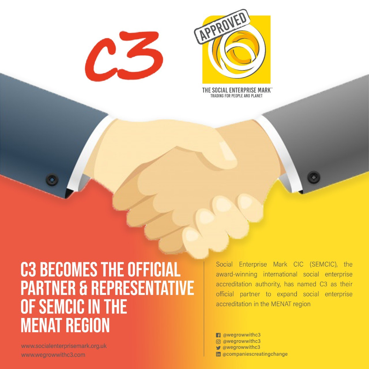 You are currently viewing Companies Creating Change (C3) Accredited As SEMCIC Official Partner