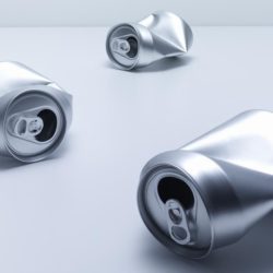 recycled aluminium cans